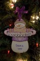 Scrapbooker Snowman Personalized Ornament
