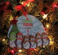 Penguin Ornament Family of 6
