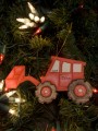 Backhoe Personalized Christmas Ornament