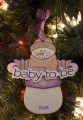 Baby to Be Snowman Personalized Ornament