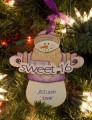 Sweet 16 Snowman Personalized Ornament