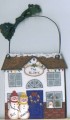Snowman Couple with One Child Personalized Christmas ornament