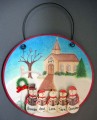 Church with Snowman Family of 5
