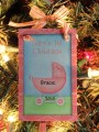 Baby's 1st Christmas Pink Personalized Ornament