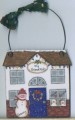 Single Snowman with Two Children Personalized Christmas ornament