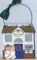Snowman Couple with Two Children Personalized Christmas ornament
