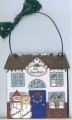 Snowman Couple with Three Children Personalized Christmas ornament