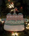Grandkids Snowmen Personalized Ornament 3