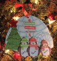 Penguin Ornament Family of 3