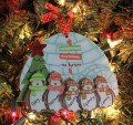 Penguin Ornament Family of 5