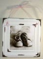 Pink Personalized Baby Shoe Tin